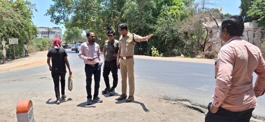 सड़क हादसों पर बुरहानपुर पुलिस ने हाईवे के 05 'ब्लैक स्पॉट' पर शुरू किया सुधार कार्य